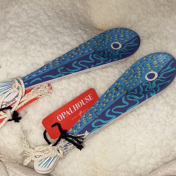 Opalhouse 2 pieces Melamine and Bamboo Fish Spoon - Picture 2 of 7